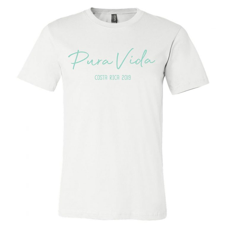 Vintage Pura Vida white graphic T-shirt