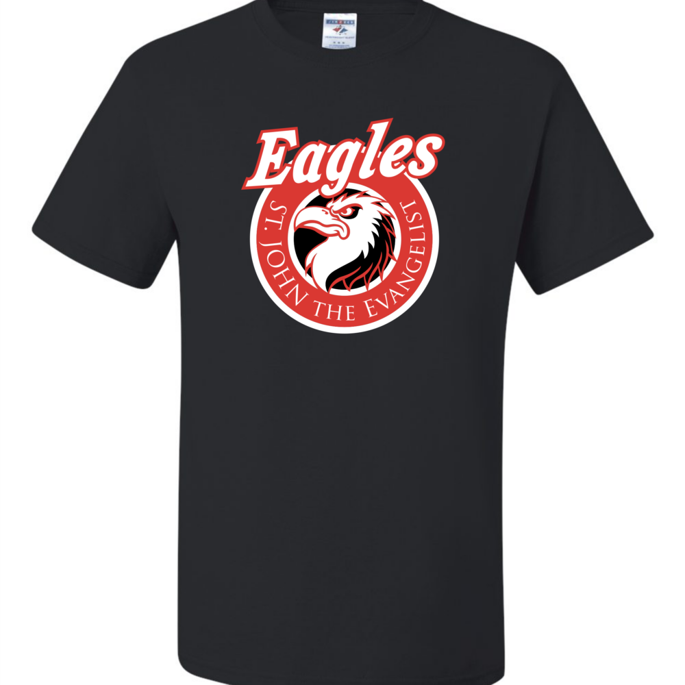 SJE Eagles black tshirt