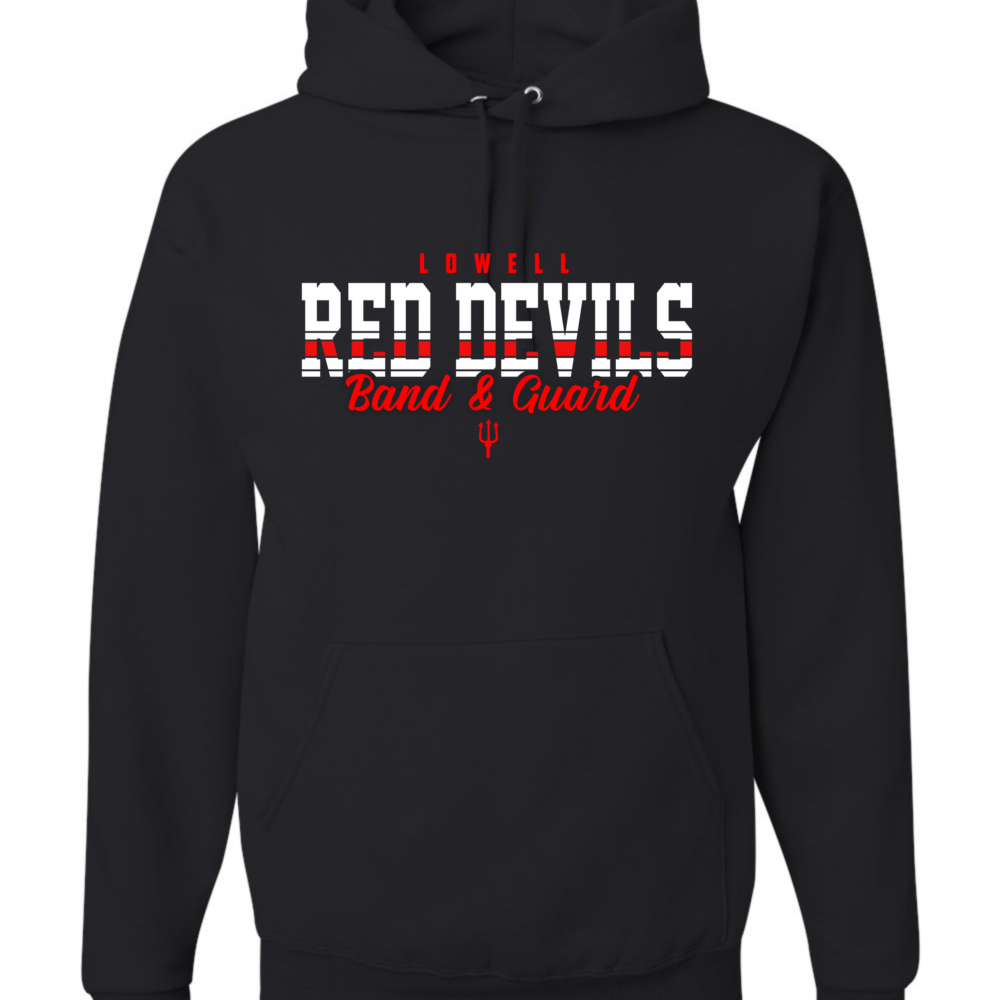Lowell Marching Band main hoodie