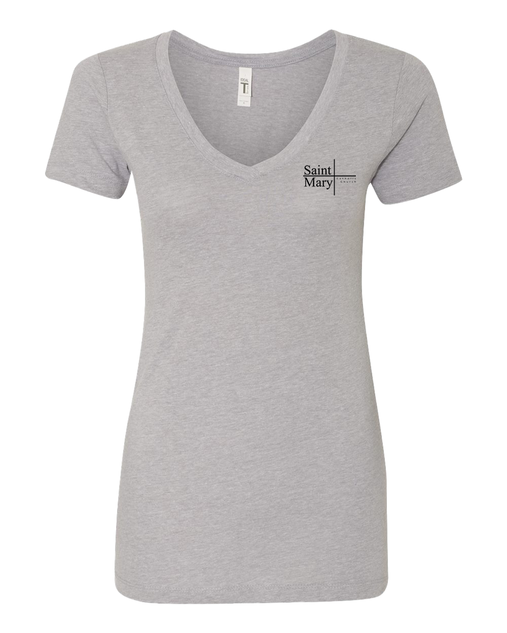 Women_s Ideal V Neck 1540 Heather Grey