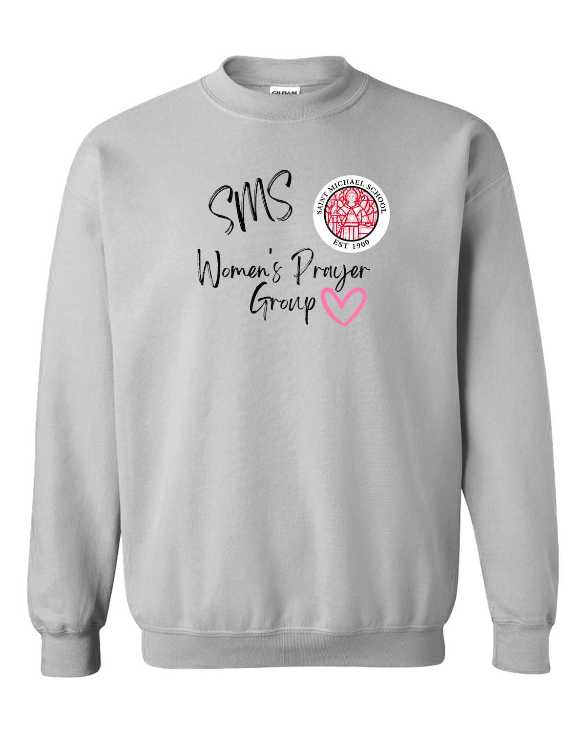 Womens Prayer Group_Light Grey Crewneck Sweatshirt (2)