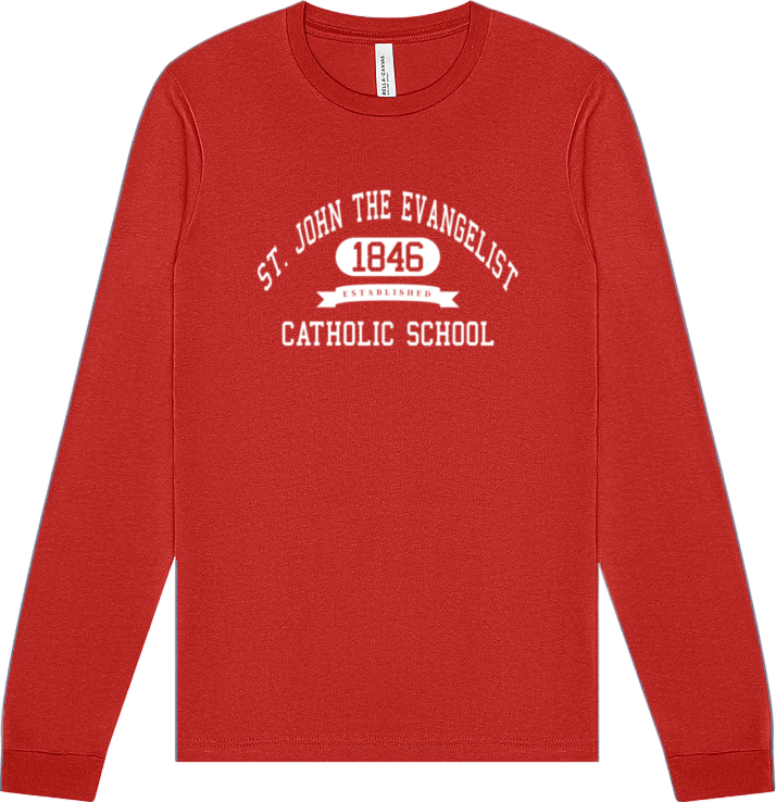 1846 full sleeve tee red